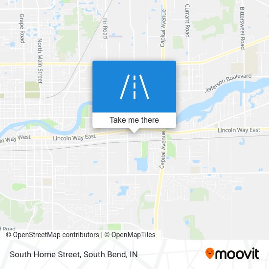 South Home Street map