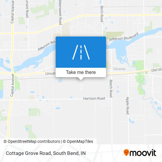 Cottage Grove Road map