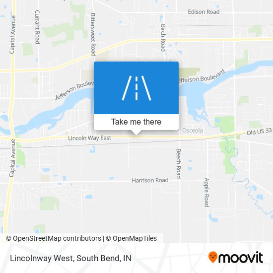 Lincolnway West map