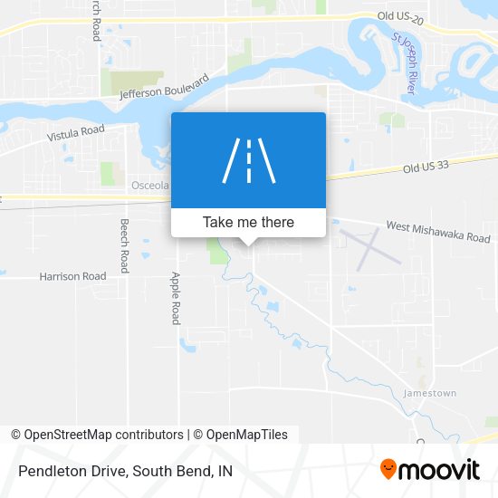 Pendleton Drive map