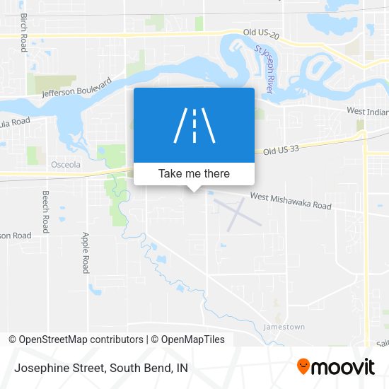 Josephine Street map