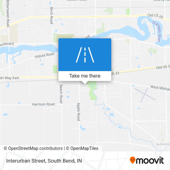 Mapa de Interurban Street