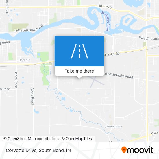 Mapa de Corvette Drive