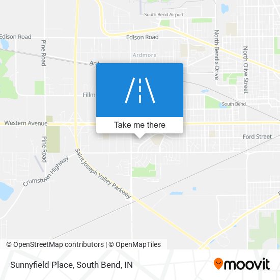 Sunnyfield Place map