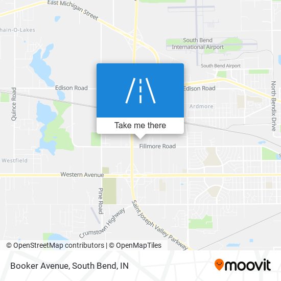 Booker Avenue map