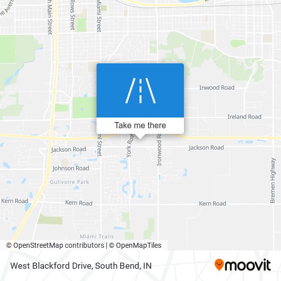 Mapa de West Blackford Drive