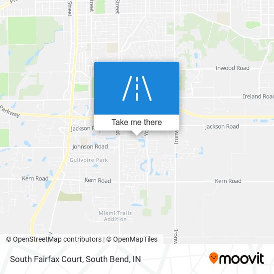 Mapa de South Fairfax Court