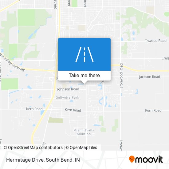 Hermitage Drive map