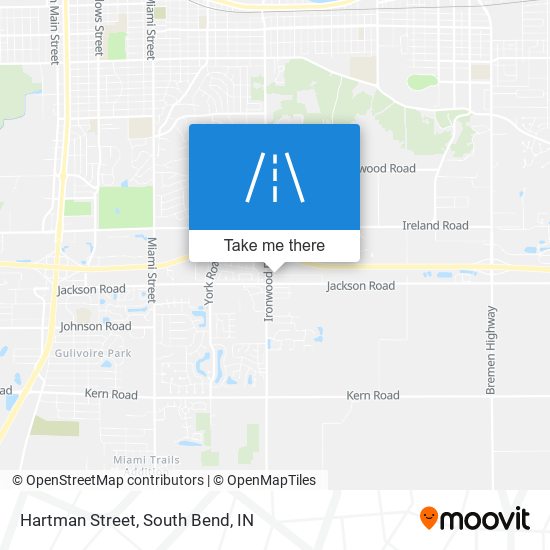 Hartman Street map