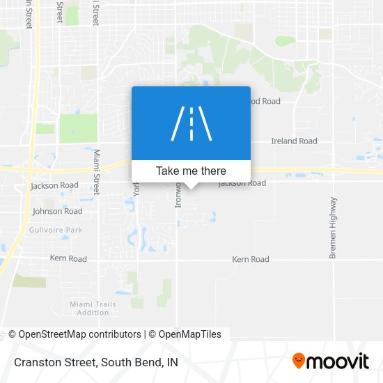 Cranston Street map