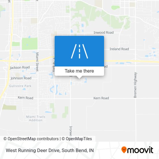 West Running Deer Drive map