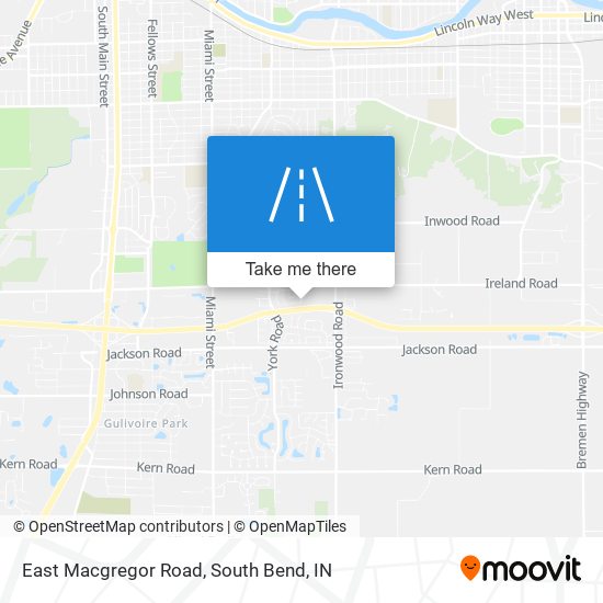 Mapa de East Macgregor Road