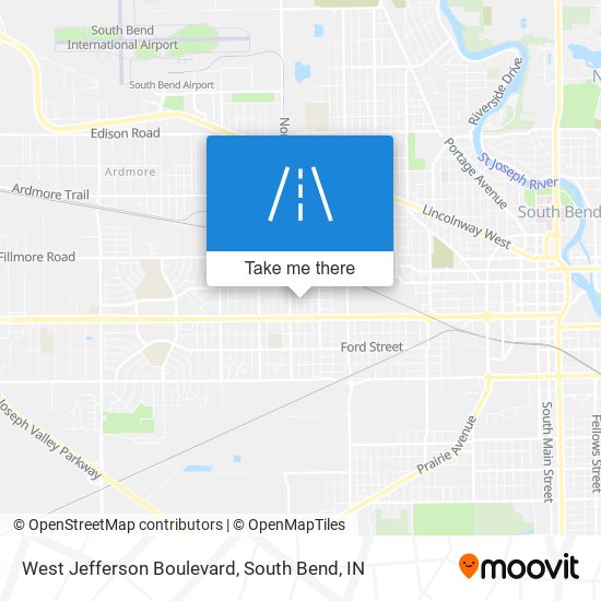 Mapa de West Jefferson Boulevard