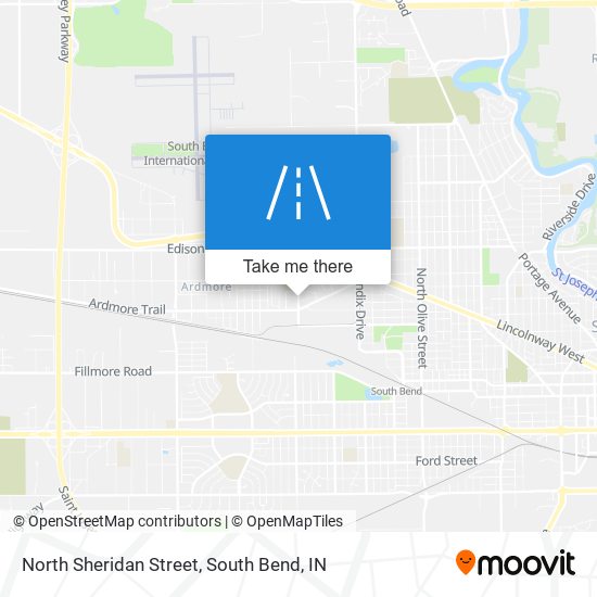 Mapa de North Sheridan Street