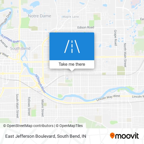 East Jefferson Boulevard map