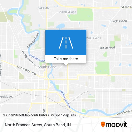 North Frances Street map