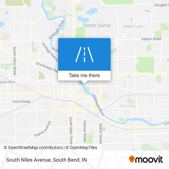 Mapa de South Niles Avenue