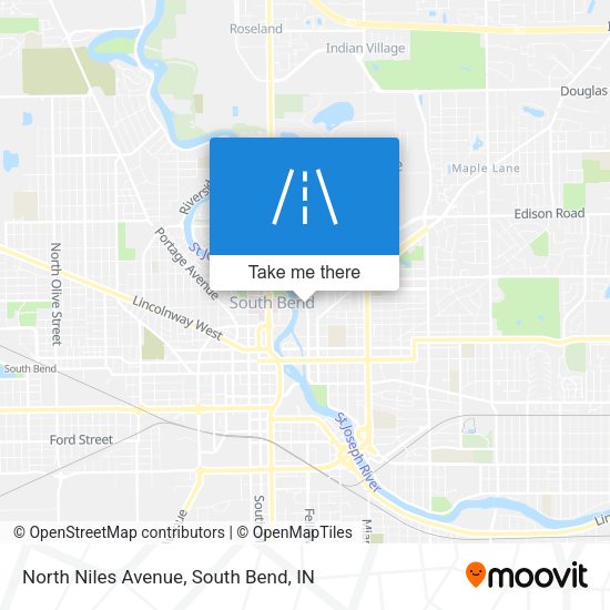 North Niles Avenue map