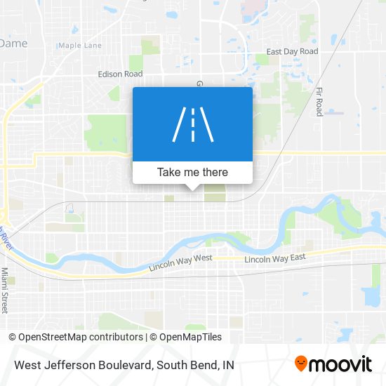 Mapa de West Jefferson Boulevard