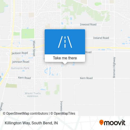 Killington Way map