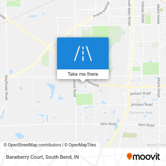 Baneberry Court map