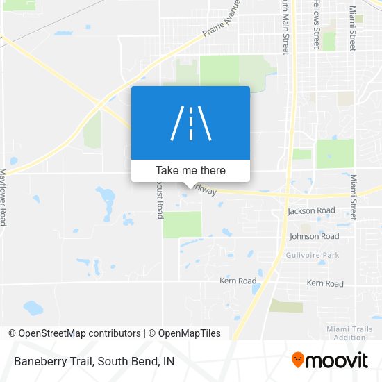 Baneberry Trail map