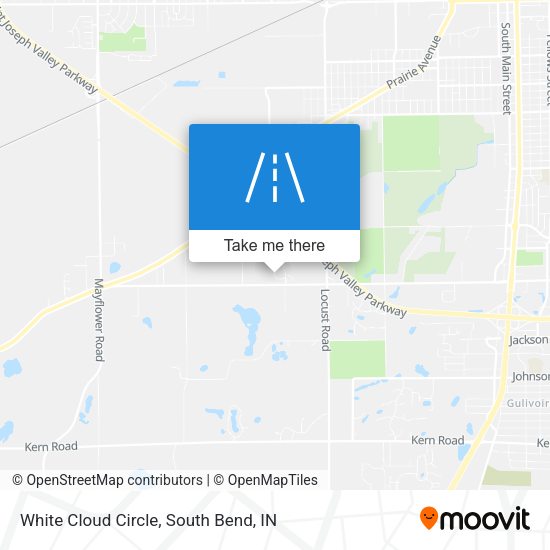 White Cloud Circle map