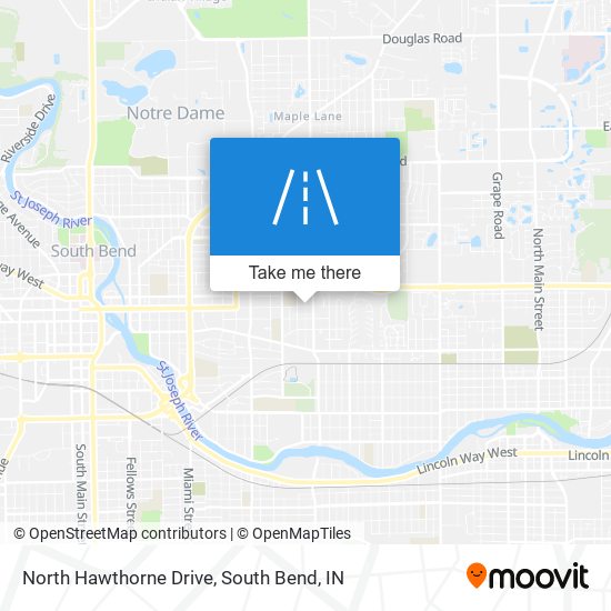 Mapa de North Hawthorne Drive