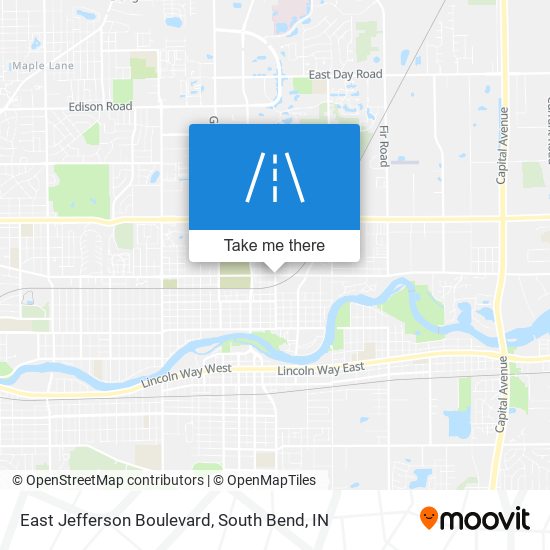 East Jefferson Boulevard map