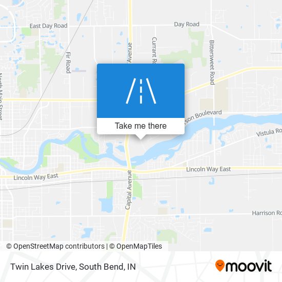 Twin Lakes Drive map