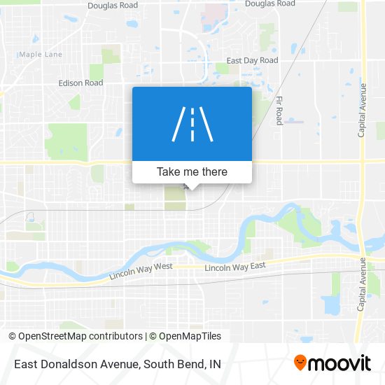 Mapa de East Donaldson Avenue