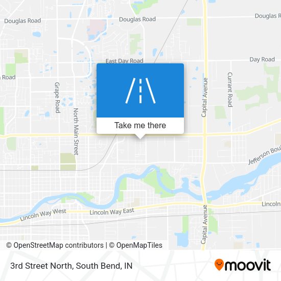 Mapa de 3rd Street North