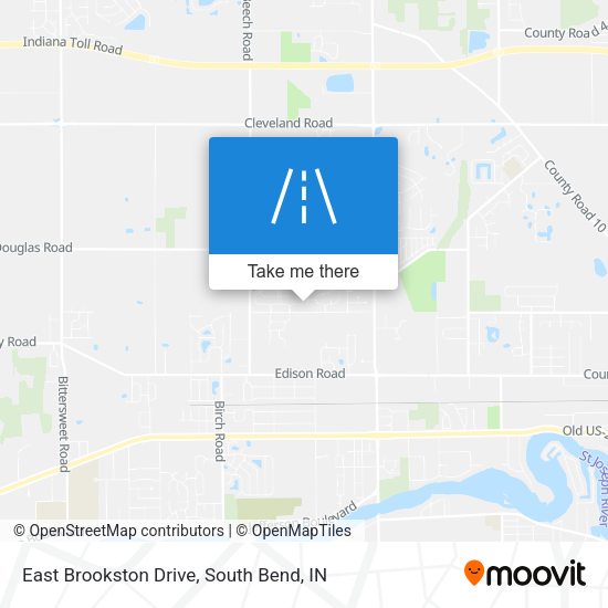 Mapa de East Brookston Drive