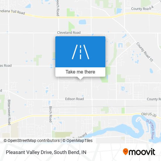 Pleasant Valley Drive map