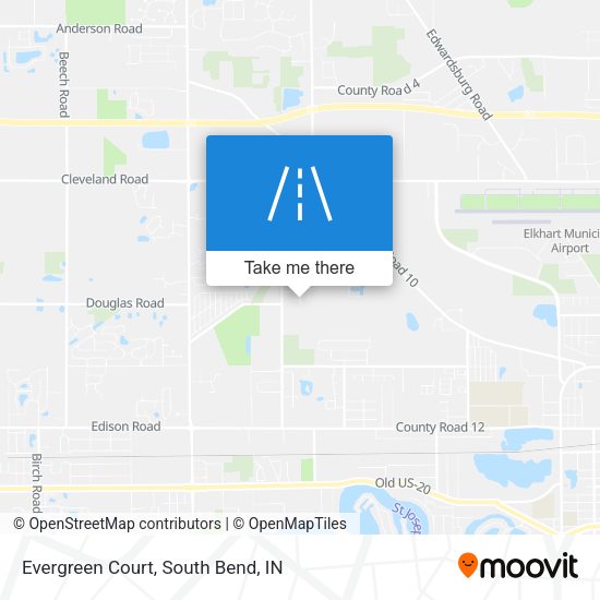 Mapa de Evergreen Court