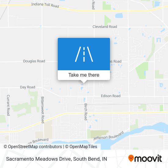 Sacramento Meadows Drive map
