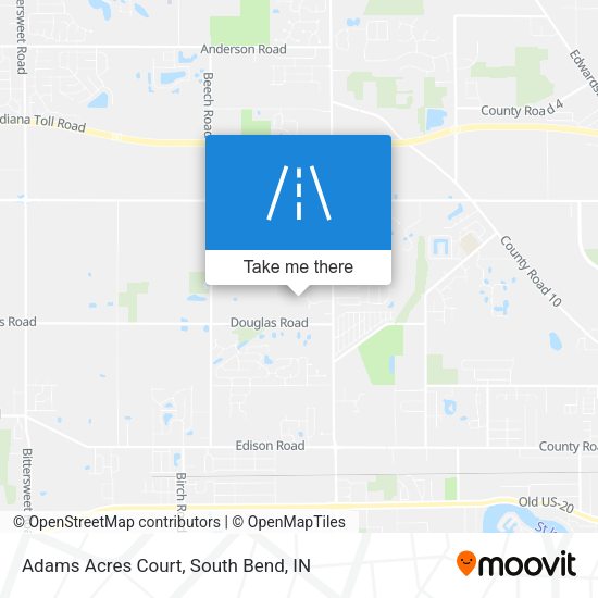 Mapa de Adams Acres Court