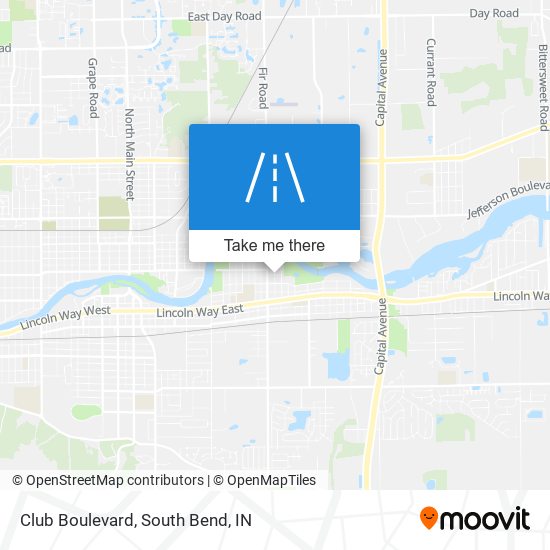 Club Boulevard map