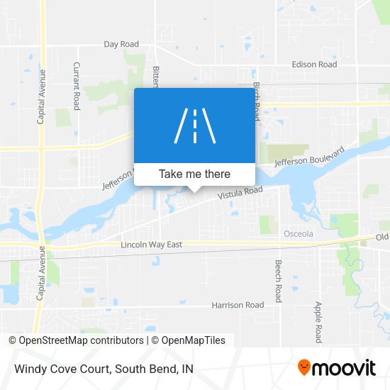 Windy Cove Court map