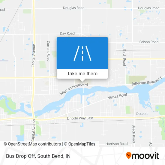 Bus Drop Off map