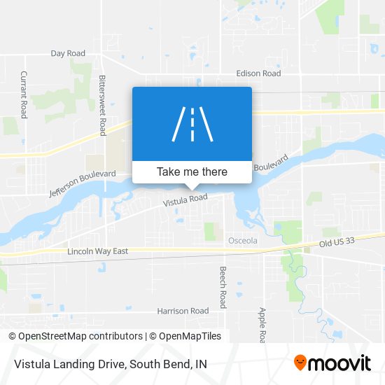 Vistula Landing Drive map