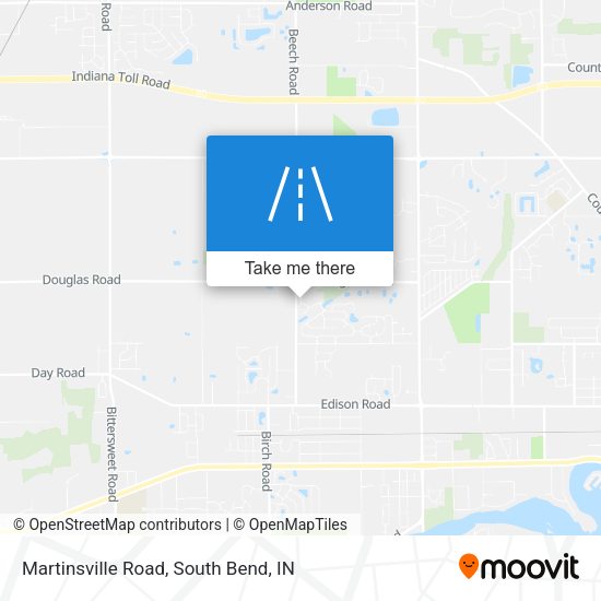 Martinsville Road map