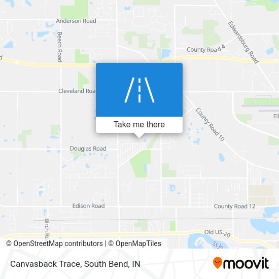 Canvasback Trace map