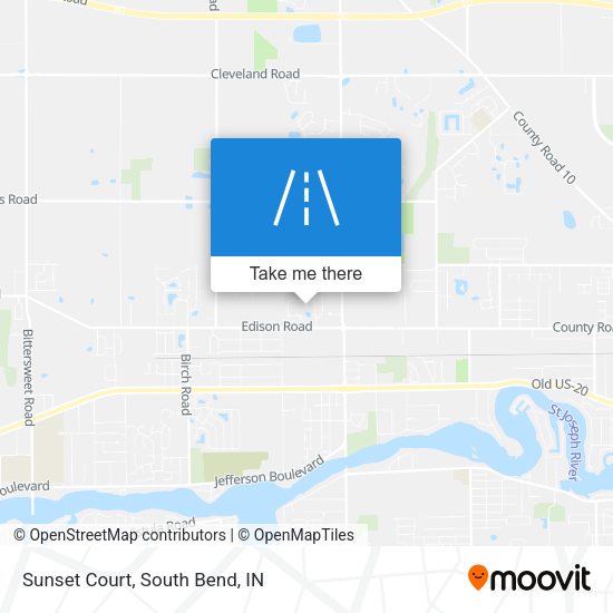 Sunset Court map