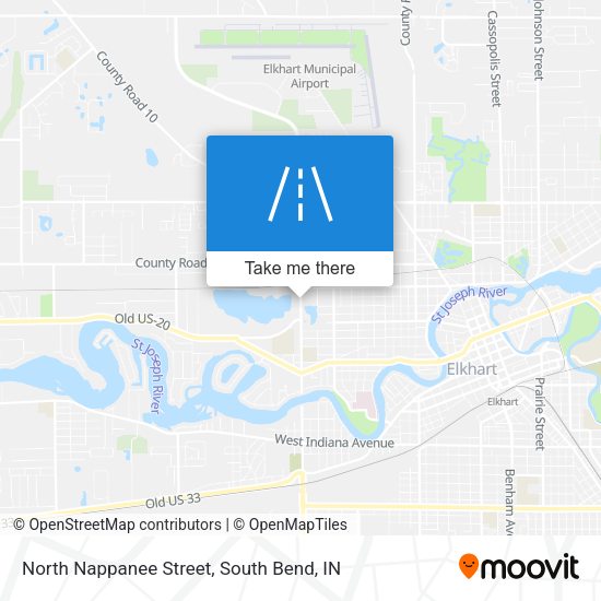 North Nappanee Street map