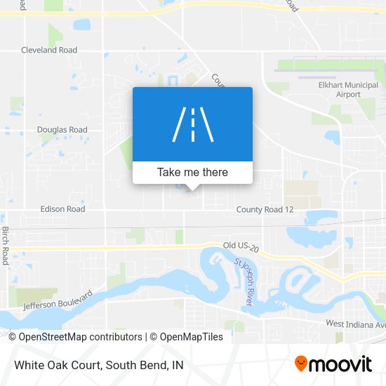 White Oak Court map