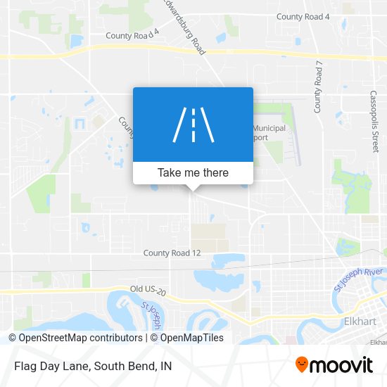 Flag Day Lane map