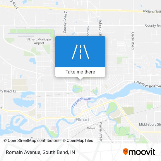 Mapa de Romain Avenue