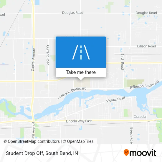 Student Drop Off map