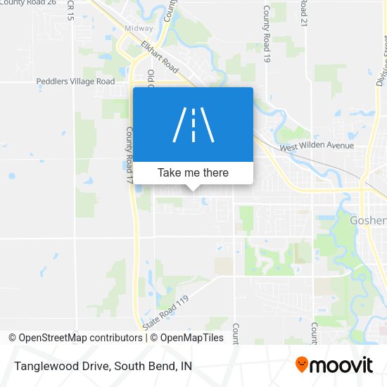 Mapa de Tanglewood Drive